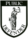 Lady Justice Statute - Public Defender Logo